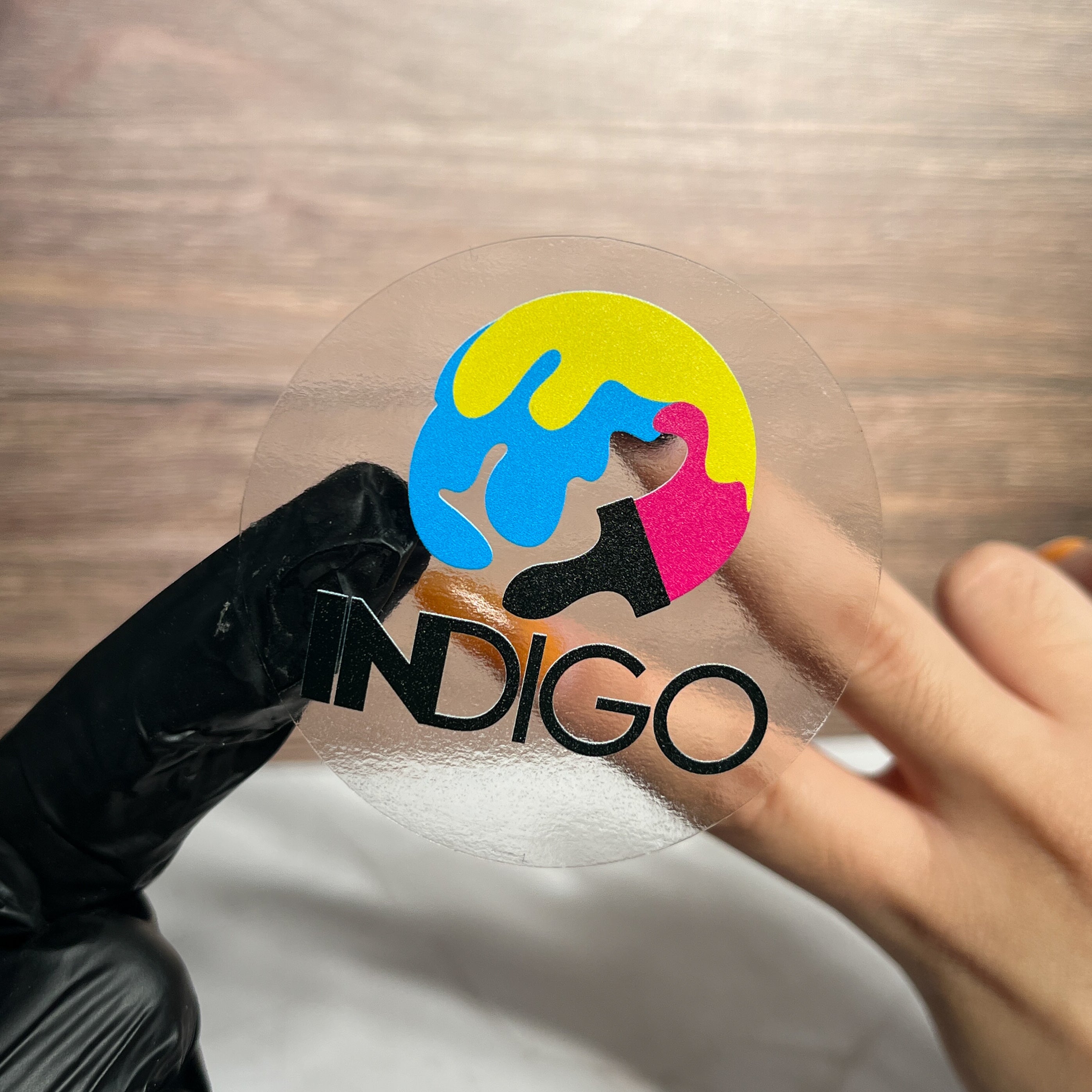 VINIL TRANSPARENTE CON FONDEADO